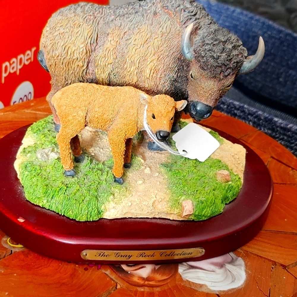 Buffalo and calf